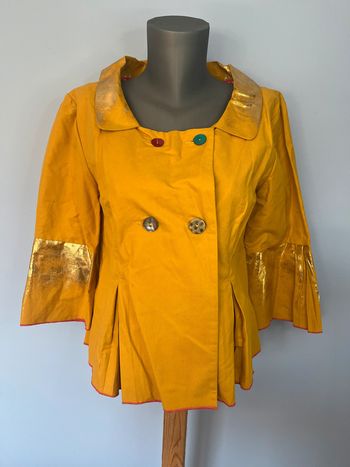 Veste moutarde brillante Louise Della - Taille 3 - Manches mi-longues