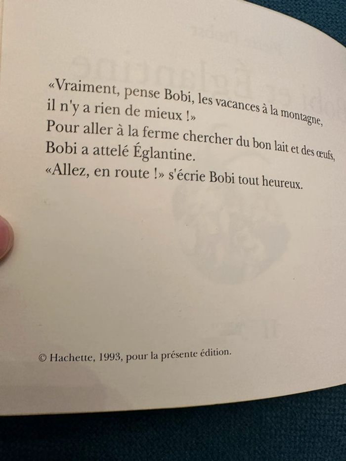 Livre ancien Bobi et Églantine Pierre Probst Caroline Câlin album Hachette Jeunesse - photo numéro 9