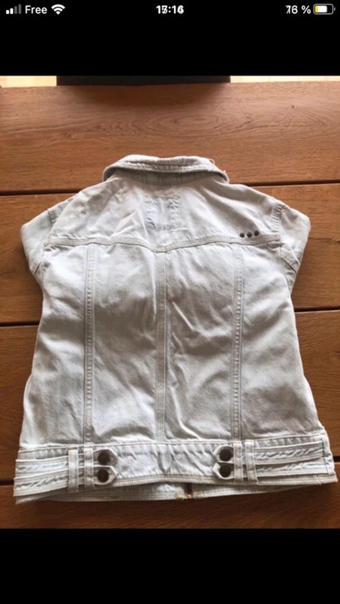 Veste jean esprit taille l - photo numéro 2