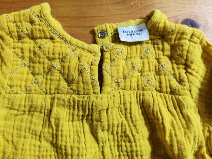 Blouse jaune 9 m - photo numéro 2