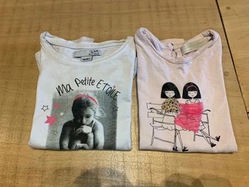 Lot de 2 tee-shirts en cinq ans