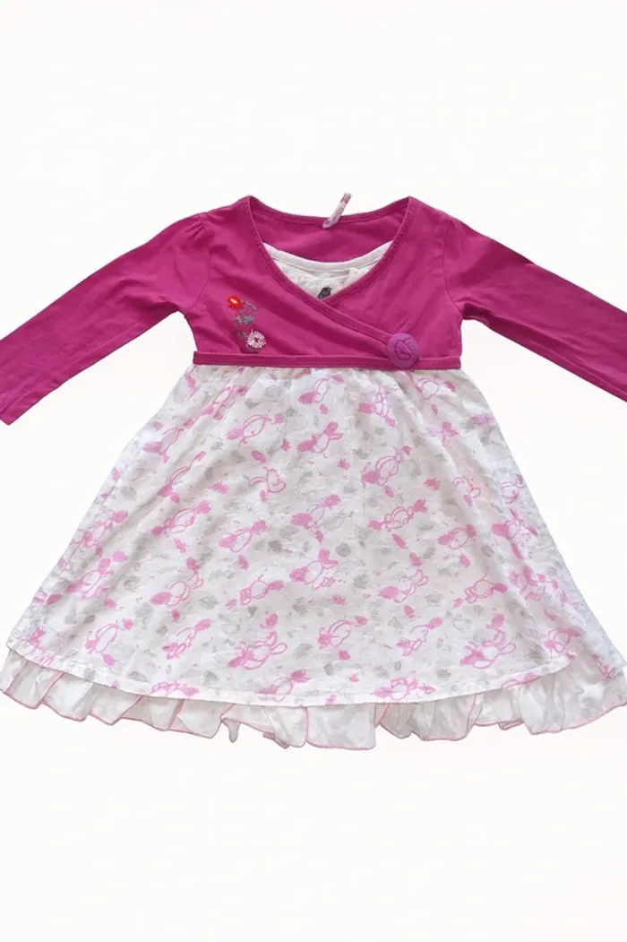 Ensemble robe + boléro bébé fille