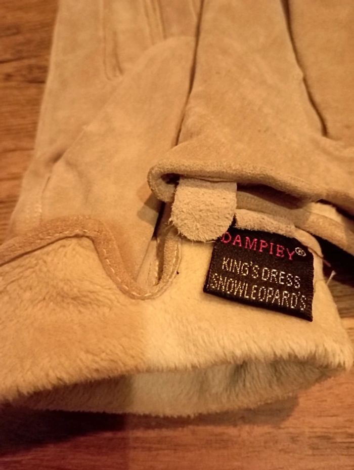 Gants daim beige clair - photo numéro 3
