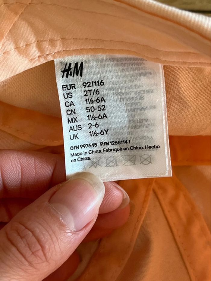 Casquette étoile rose/abricot H&M - photo numéro 6