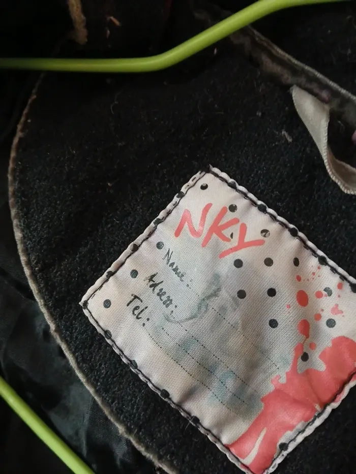 Manteau noir fille taille 10 ans NKY - photo numéro 7