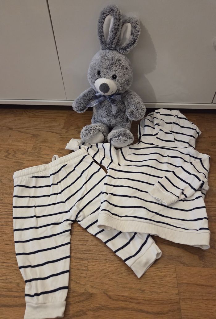 Ensemble chaud veste à capuche doublé kiabi 12 mois - photo numéro 3