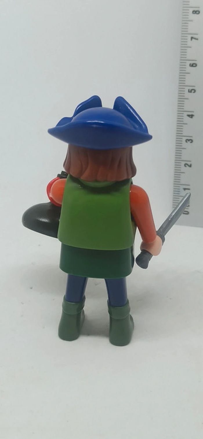 Homme pirate borgne avec bouteille et couteau playmobil - photo numéro 2