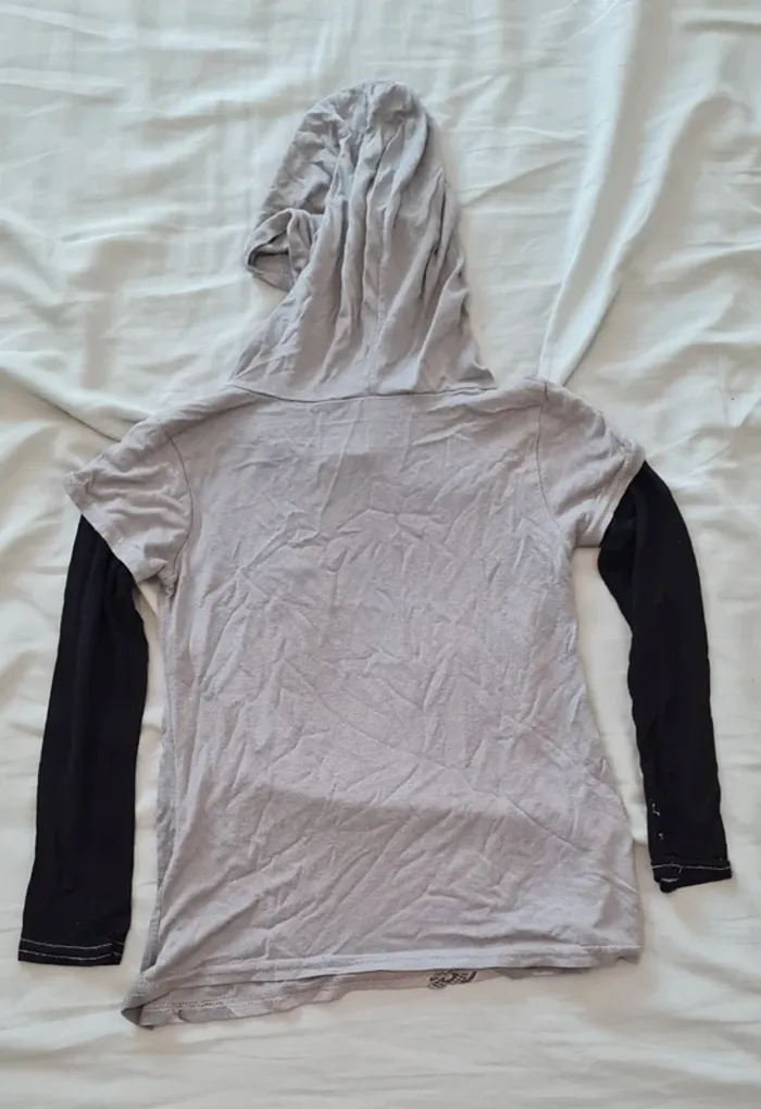 Lot t-shirt manches longues à capuche - photo numéro 7
