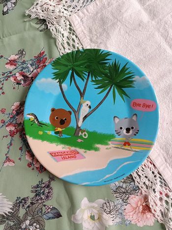 Assiette Monk en plastique