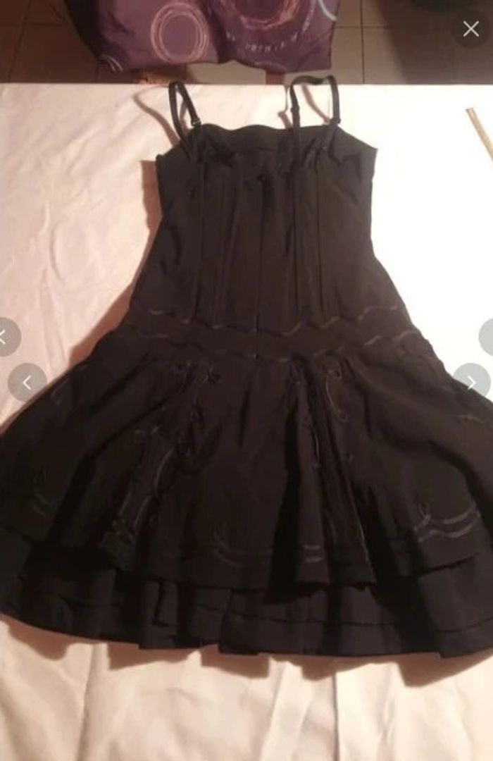 Robe noire cocktail t 38 40 - photo numéro 10