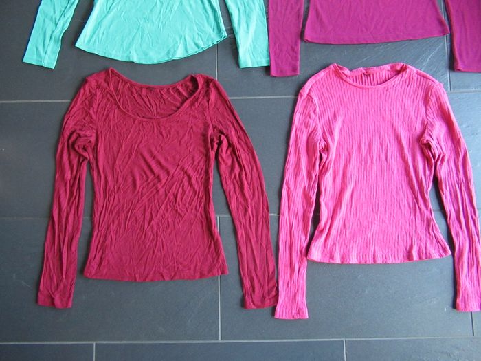 5 tee-shirts à manches longues / haut femme 36 / S - photo numéro 5