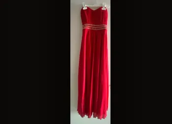 Robe de soirée bustier rouge M