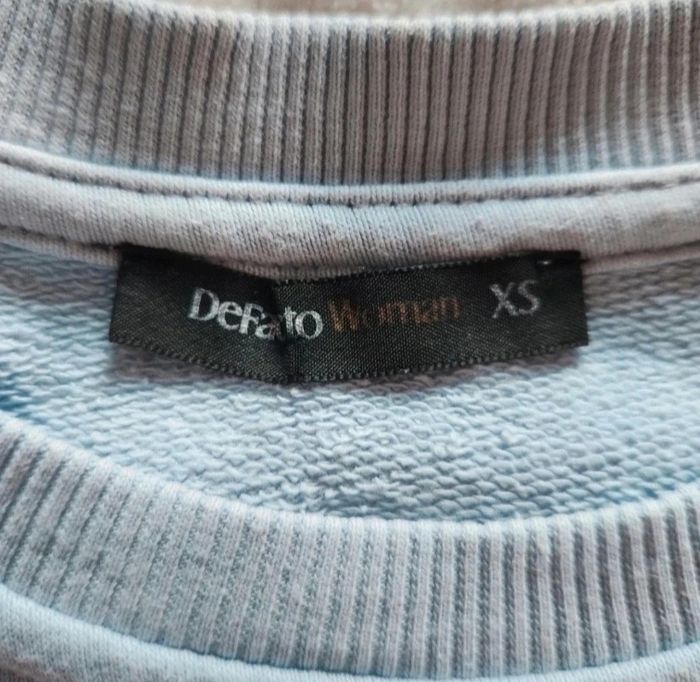 Sweat bleu ciel Defacto “Sunday” Taille XS - photo numéro 5