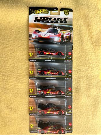 Lot 5 Hotwheels Ferrari 499P