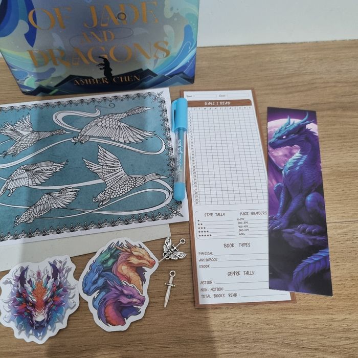 Owlcrate jade and dragon signed + Goodies - photo numéro 4