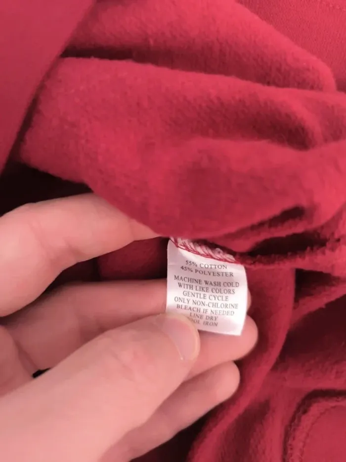 Sweat capuche universitaire rouge homme flocage Alabama taille S - photo numéro 9