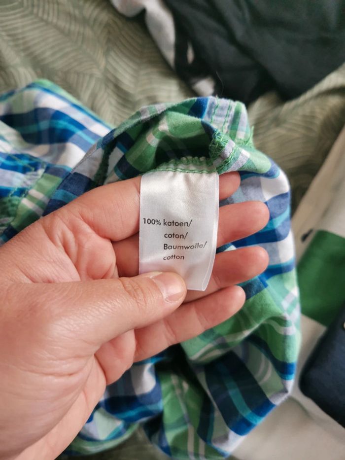 Chemise manches courtes homme carreaux - photo numéro 4