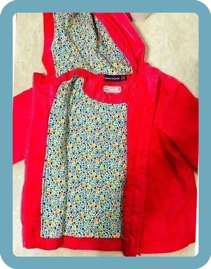 Très bel imperméable fille bébé 12 mois sergent neuf jamais porté major - photo numéro 3