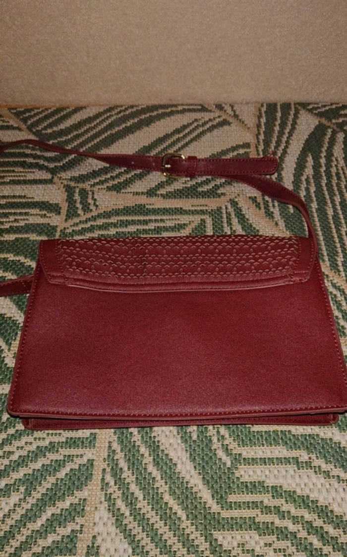 Sac bandoulière bordeaux - photo numéro 2