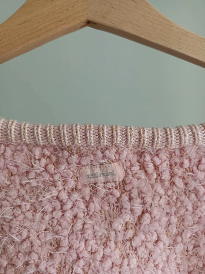 Pull rose avec broderies colorées Catimini 10 ans - photo numéro 7