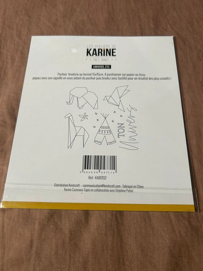 Pochoir broderie les ateliers de Karine neuf - photo numéro 2