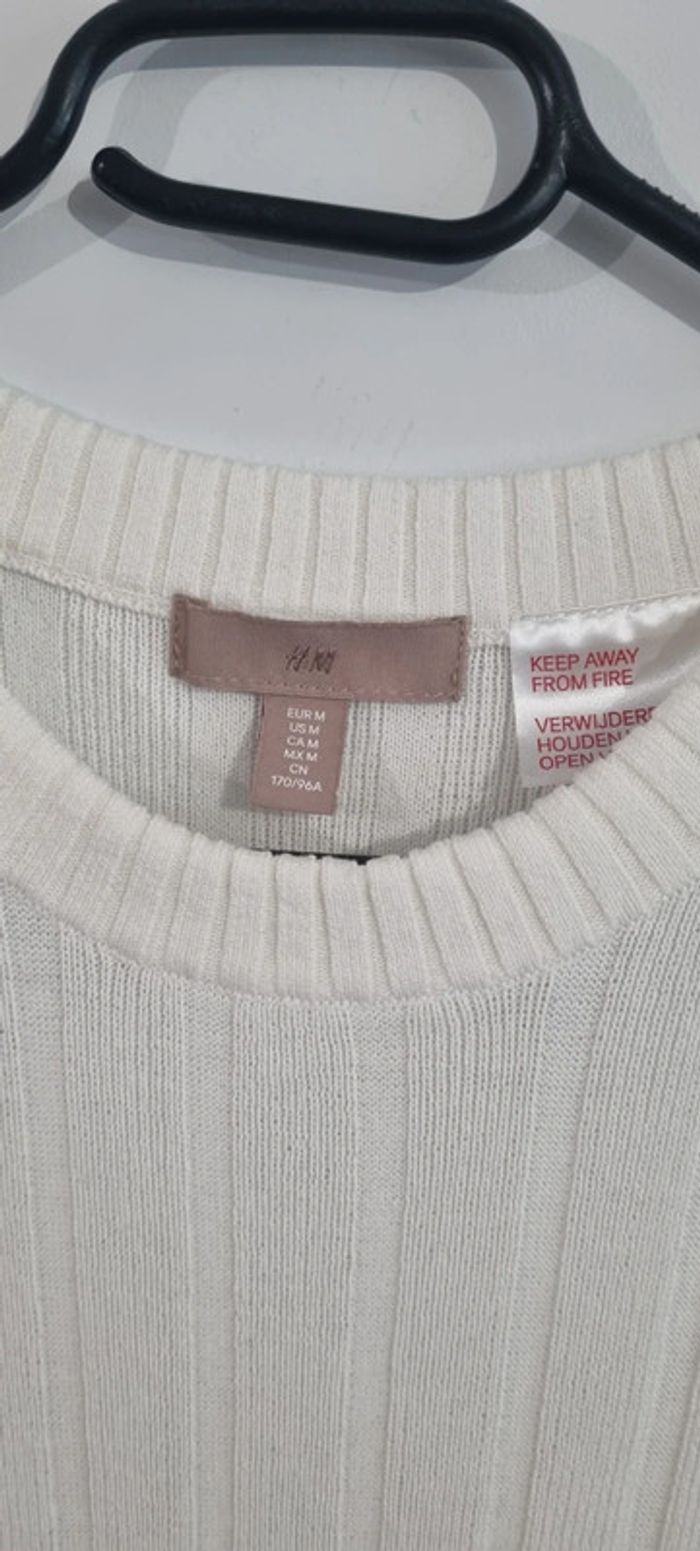 Robe en maille crème - photo numéro 2