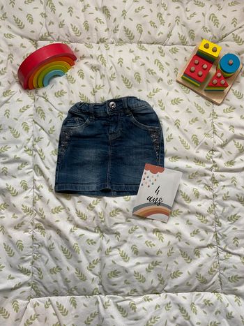 jupe en jean bleu taille réglable 4 ans name it