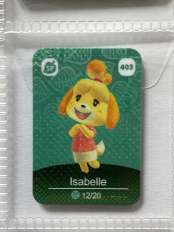 mini carte amiibo  Isabelle