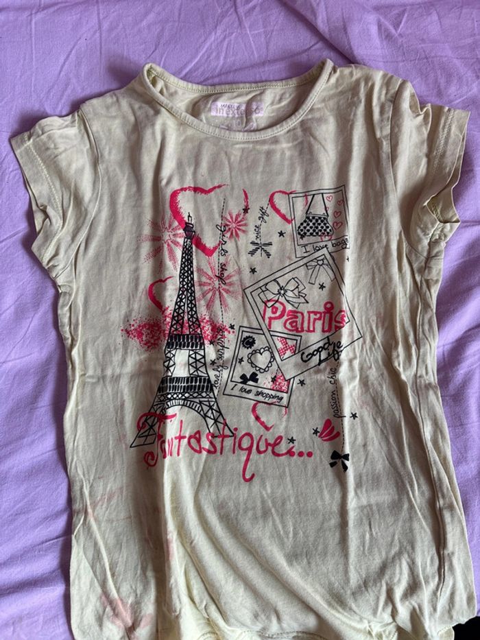 Lot 7 t-shirts fille 10 ans manches courtes - photo numéro 7