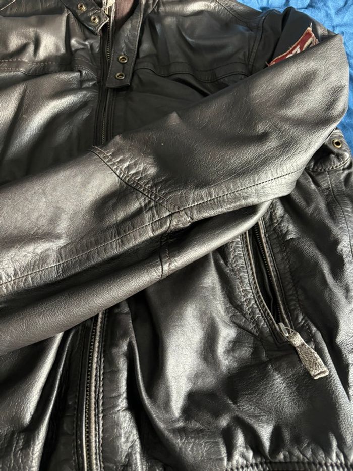 Blouson en cuir Napapijri - photo numéro 5