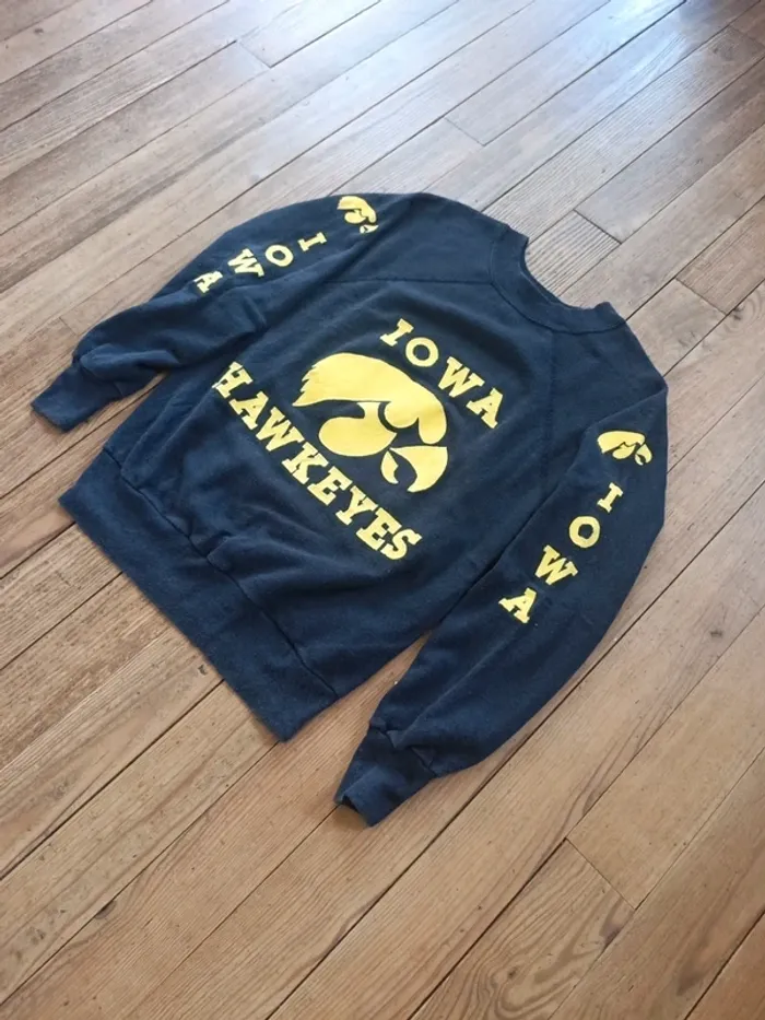Sweat NCAA baseball Iowa Hawkeyes 20/20 vintage - M - photo numéro 2
