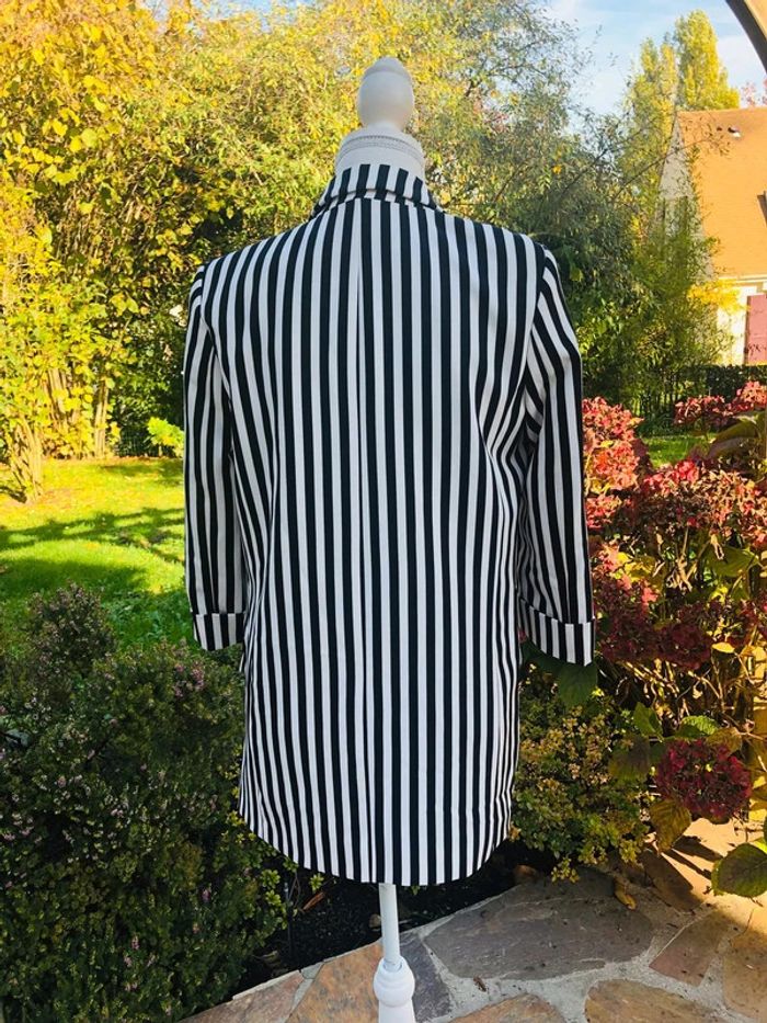 Blazer Zara à rayure noir et blanche neuf taille XS - photo numéro 7