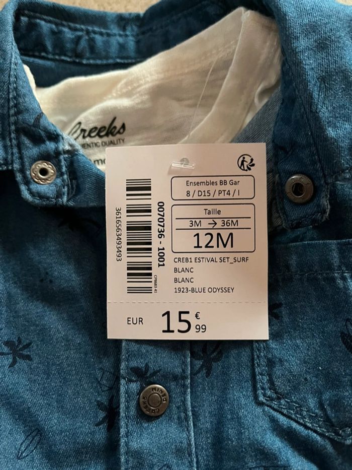 Ensemble creeks bébé garçon 12 mois - photo numéro 4