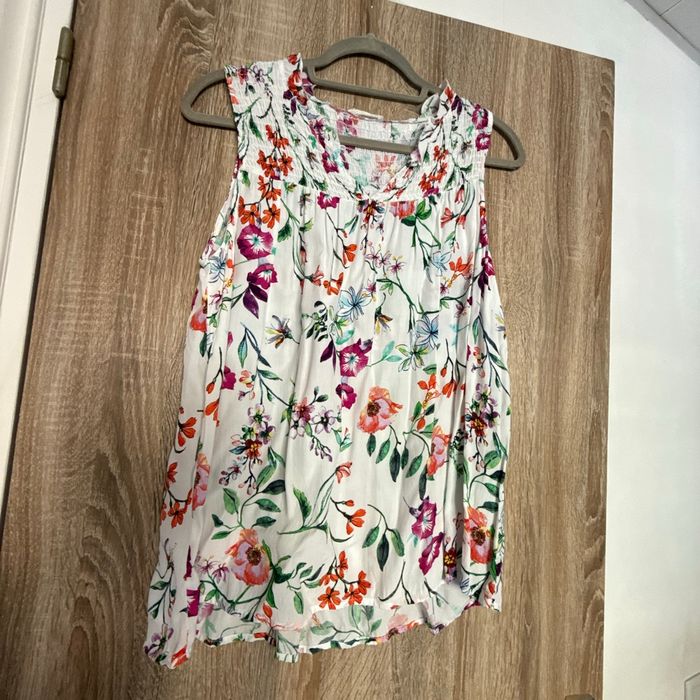 Débardeur fleuris cache cache femme