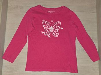 tee shirt manches longues papillon