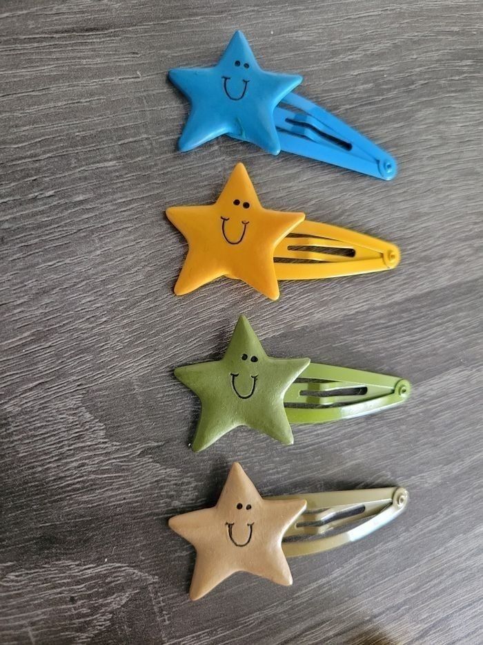 Joli lot d accessoires de coiffure barrettes élastiques pinces à cheveux banane - photo numéro 3