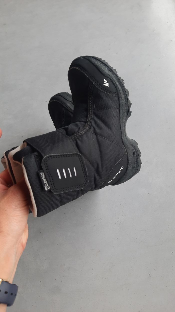 Bottes de neige ski luge montagne noir mixte pointure 27 quechua decathlon - photo numéro 5