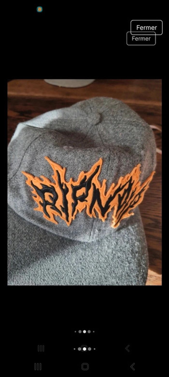 Casquette grise Ripndip réglable en 50% laine - photo numéro 12