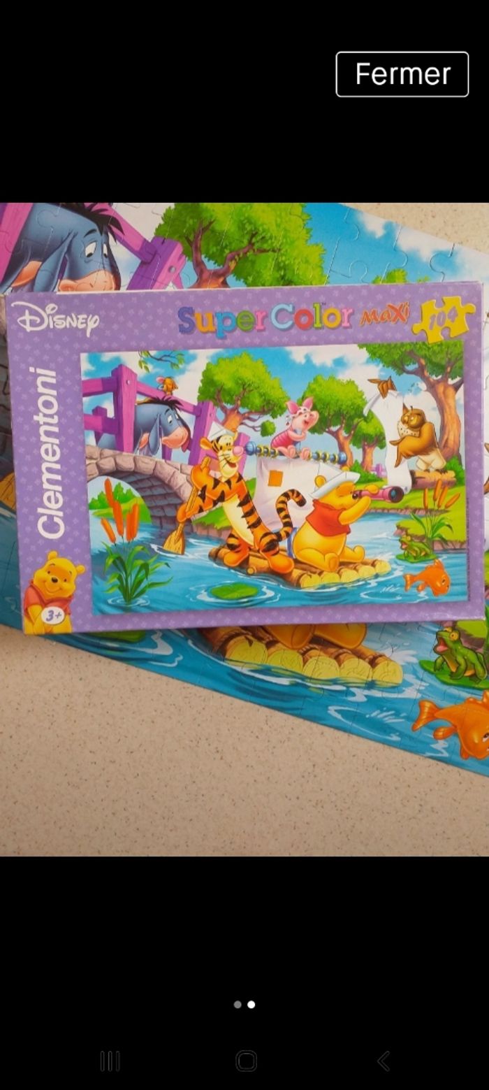 Puzzle Clémentoni Disney " Winnie L'ourson/Tigrou/104 pièces " - photo numéro 3