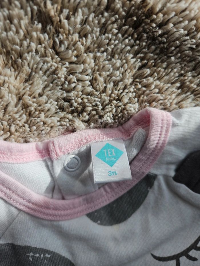 Lot 2 pyjamas fins fille 3 mois - photo numéro 5