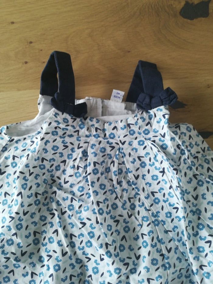 Robe légère manchs courtes avec culotte 3 mois - photo numéro 2