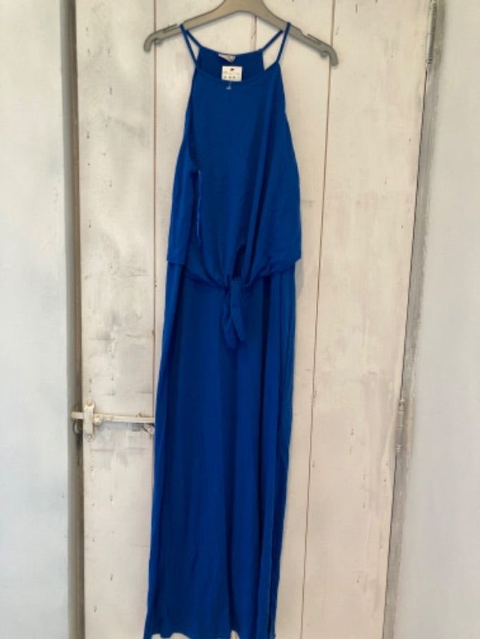 Robe longue bleu nuit