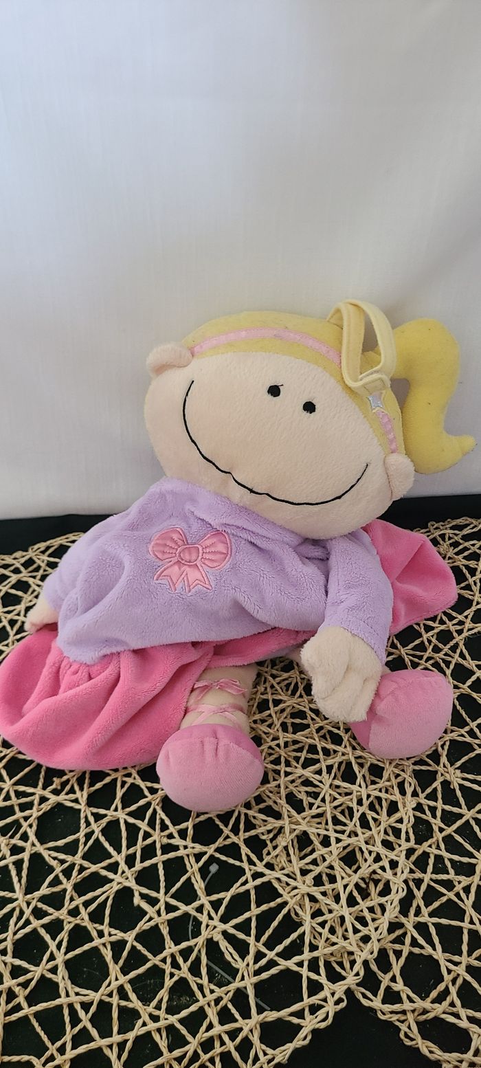 poupée chiffon  en forme de ballerine - NICI - Italien - photo numéro 2