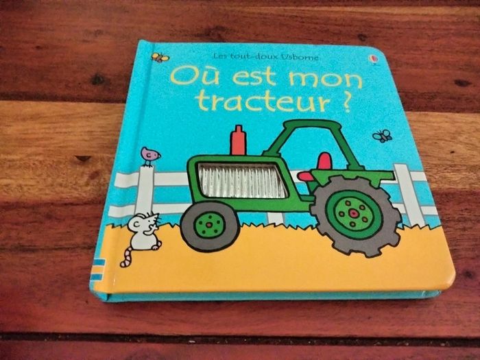 Livre cartonné où est mon tracteur les tout doux usborne