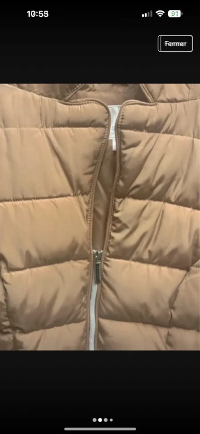 Doudoune Bonprix femme taille 42 – Beige camel, neuve sans étiquette - photo numéro 2