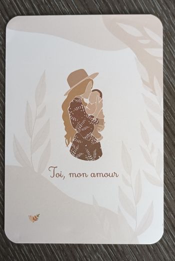 Carte decoration  "Toi, mon amour"