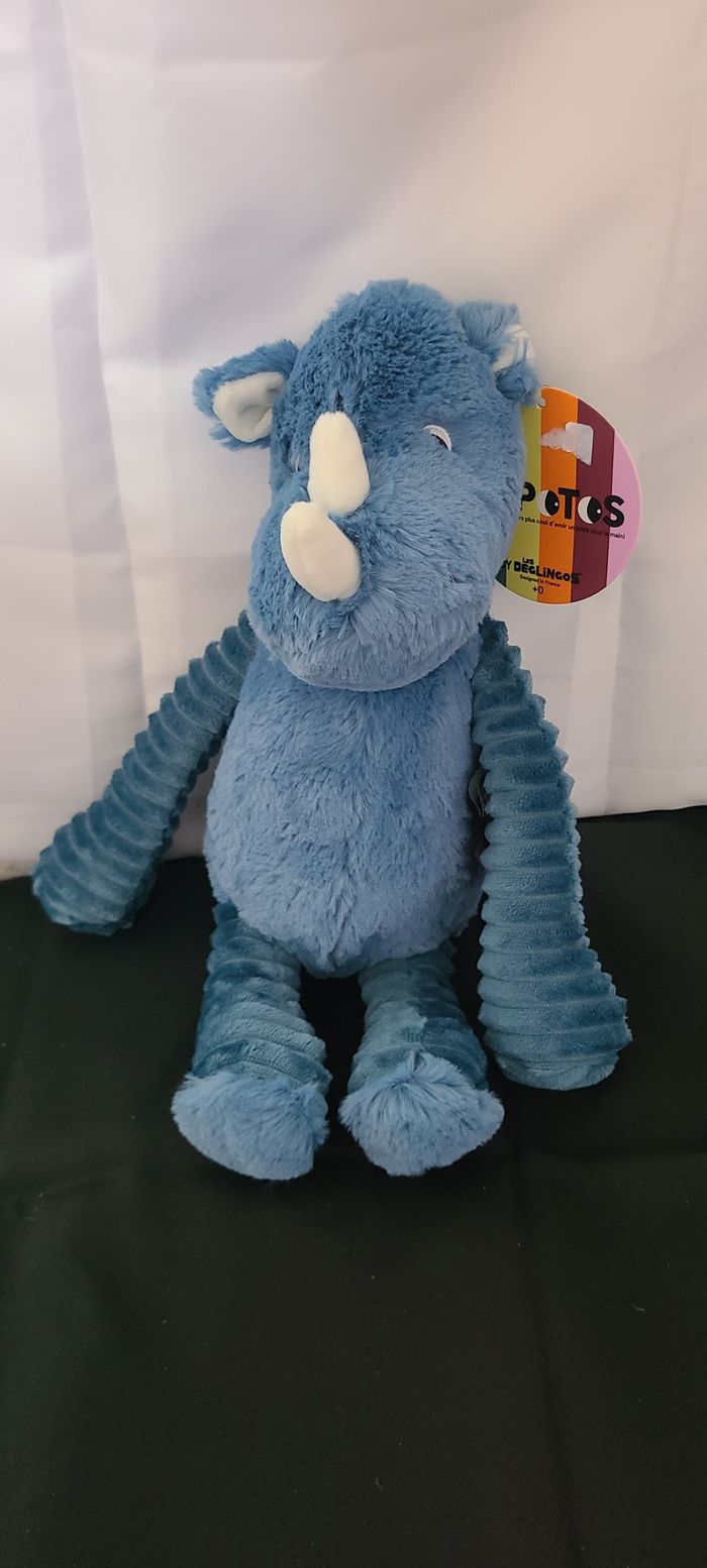 Peluche Rhinocéros Deglingo - photo numéro 3