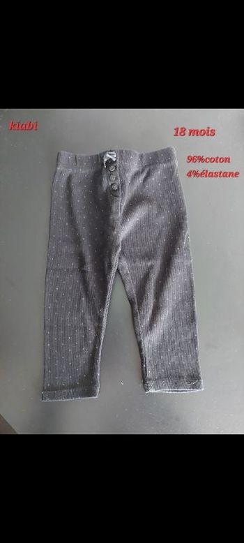 Pantalon noir fille 18mois