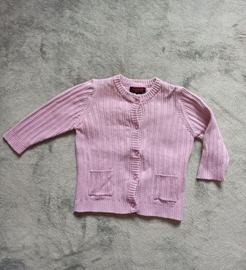 Gilet 6 mois côtelé