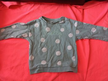 Pull vert d'eau 8 ans Kiabi